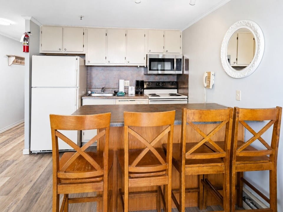 View from Living room into Kitchen