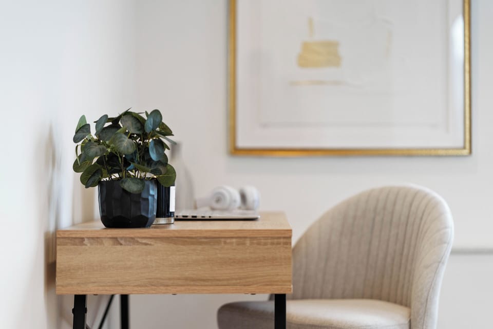 Work or study in our cozy nook with Wi-Fi and a dedicated desk space.