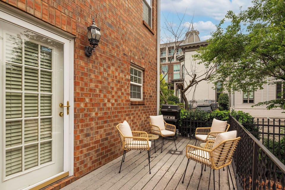 Oversized balcony off of main level!