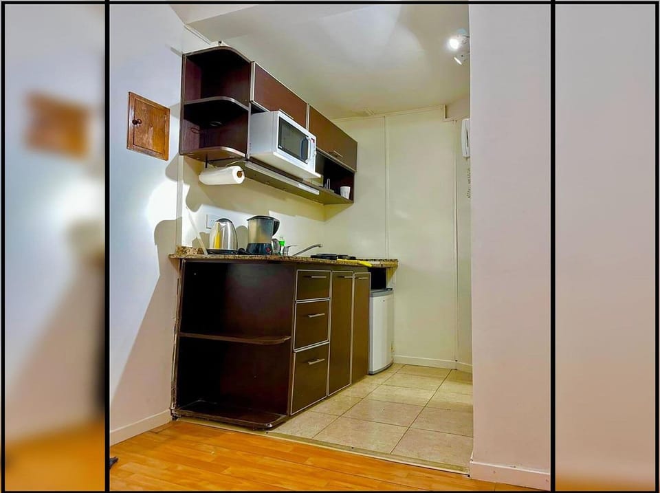 Apartment | Private kitchen | Mini-fridge, oven, cookware/dishes/utensils