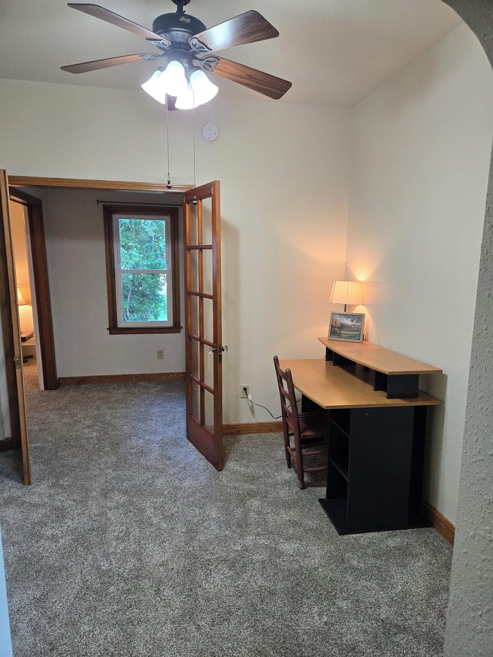 Office area outside the master bedroom