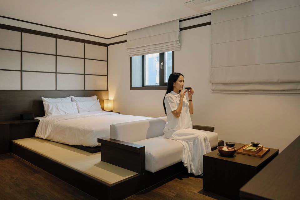 Hinoki Hot spring Deluxe | Premium bedding, blackout drapes, soundproofing, free WiFi