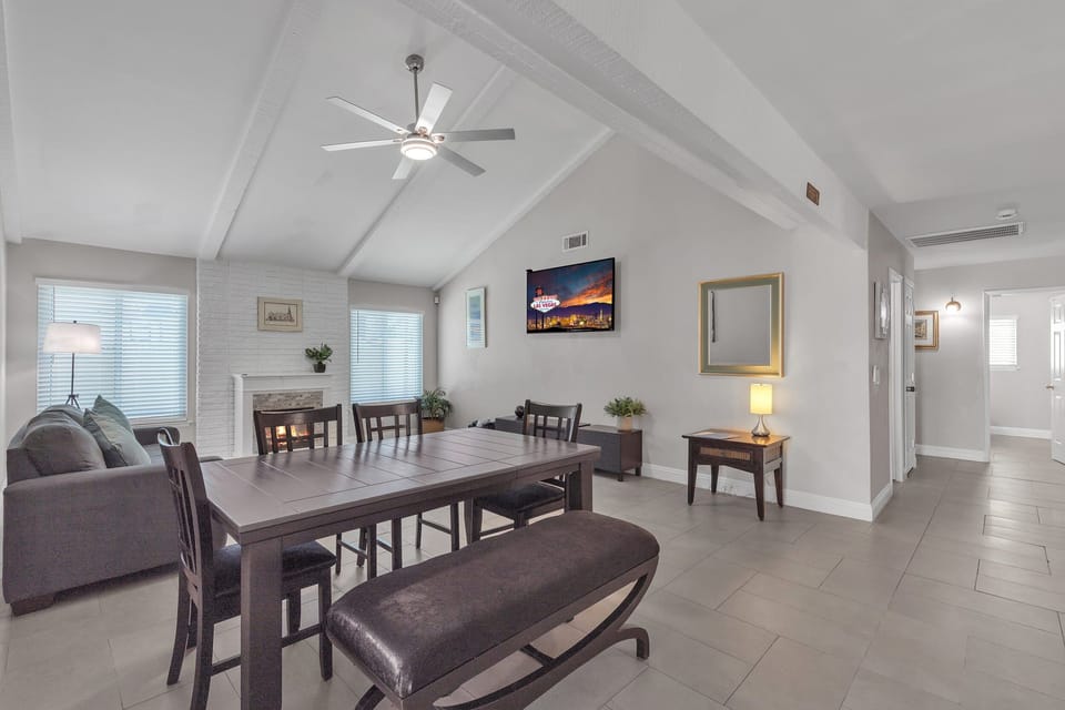 Equipped with a large flat screen TV, it's the perfect spot to relax with loved ones or catch the big game in comfort.