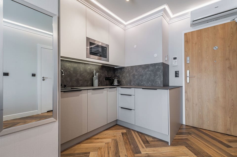 Classic Studio, Balcony | Private kitchenette | Fridge, electric kettle