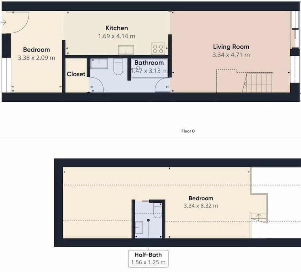 Floor plan of condo