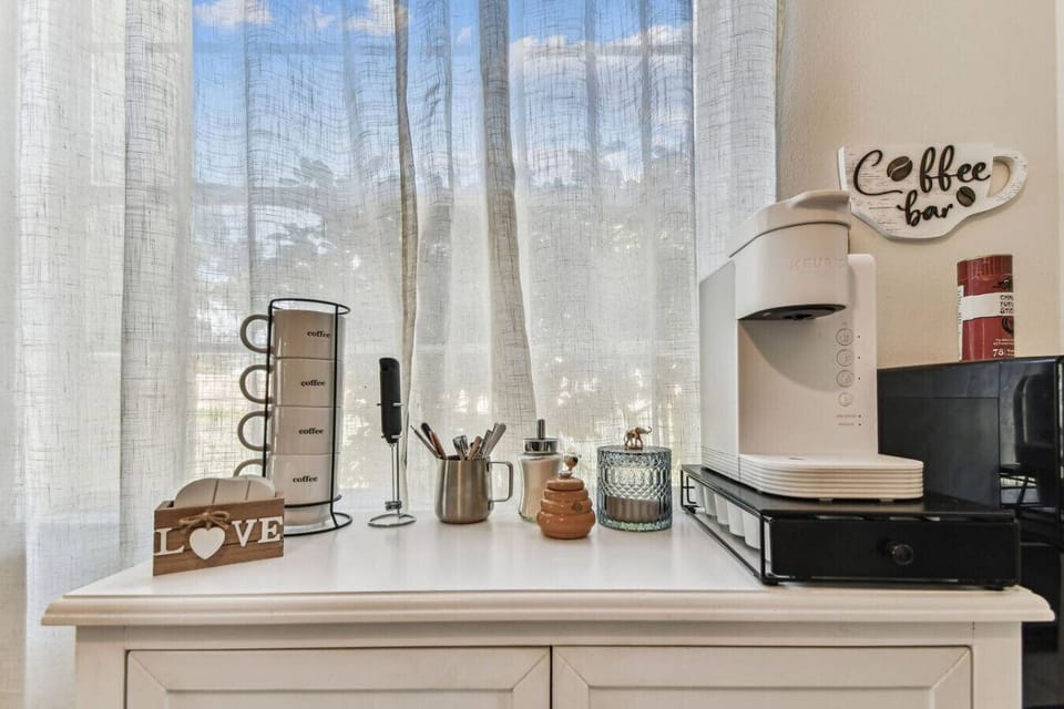 Coffee Bar: Brew your perfect cup while soaking in the sunlight and serene views!