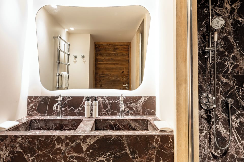 Hair dryer, bathrobes, slippers, towels