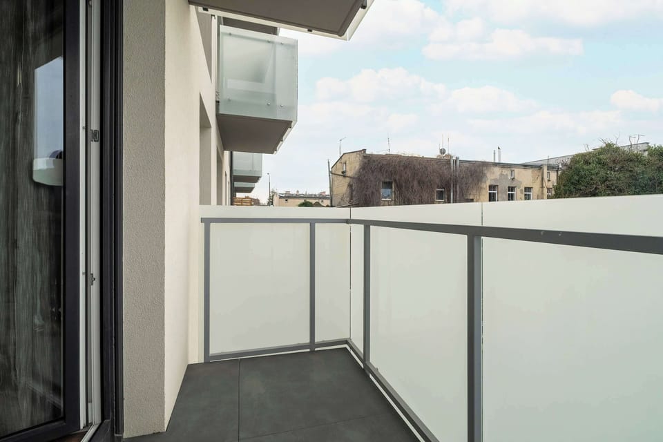 The terrace provides a perfect spot for enjoying the fresh air.