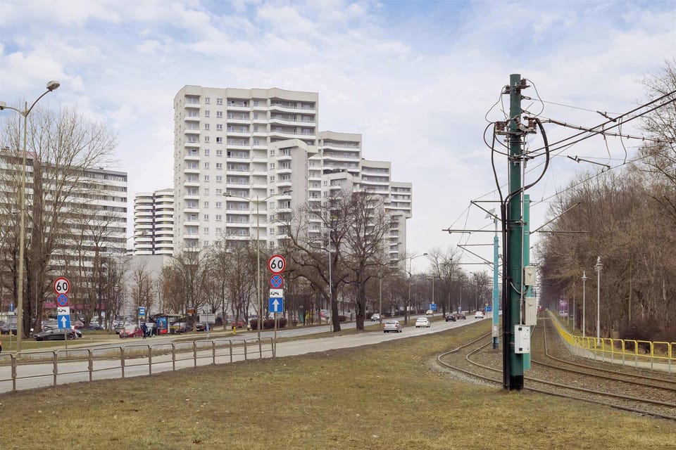 The building's surroundings