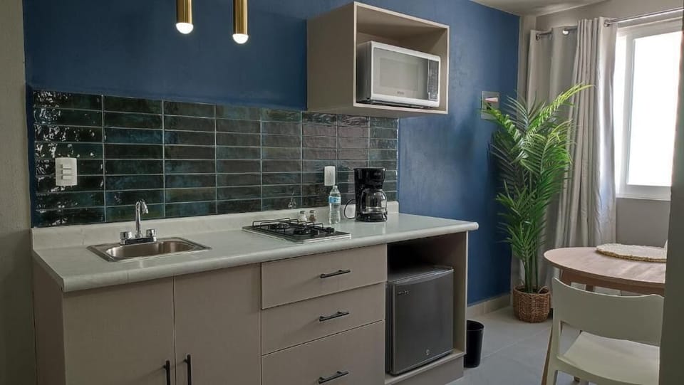 Family Apartment, 2 Bedrooms | Private kitchen | Mini-fridge, microwave