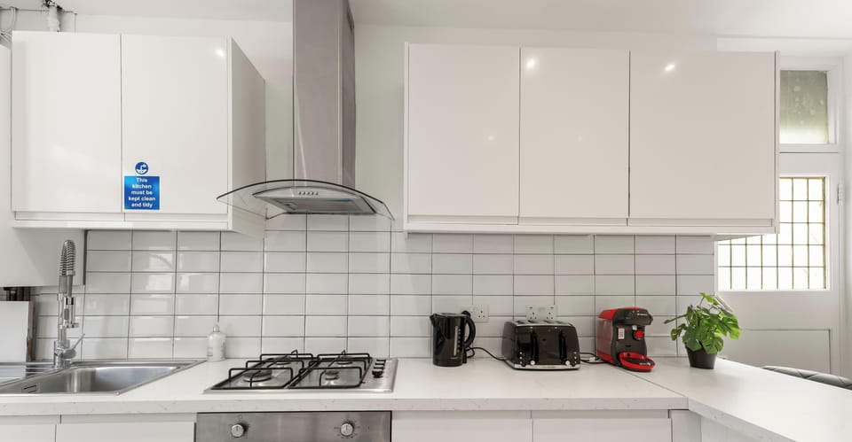 Our kitchen is simple, cozy, and ready for use, with all the essentials to make your meals easy and enjoyable.