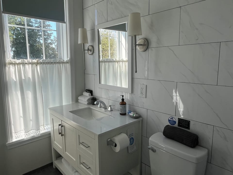 Standard Double or Twin Room | Bathroom | Hair dryer, towels, soap, shampoo