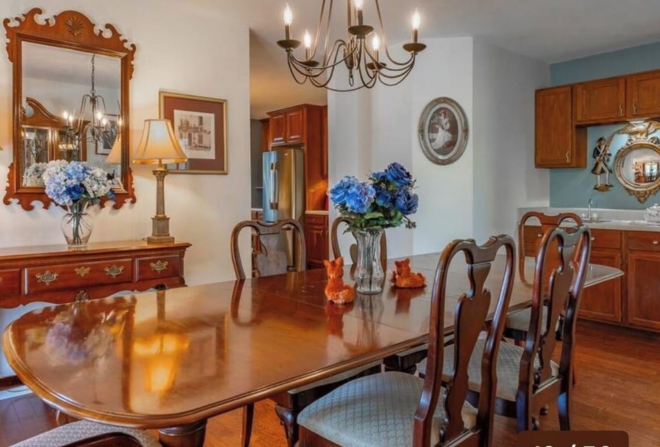 Two dining rooms