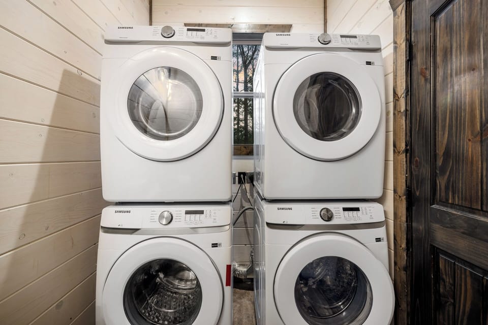 No stress, no mess. Full laundry setup for your convenience.