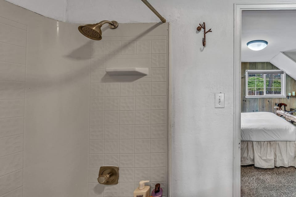 Bathroom 1 (main floor): Shower-tub combo