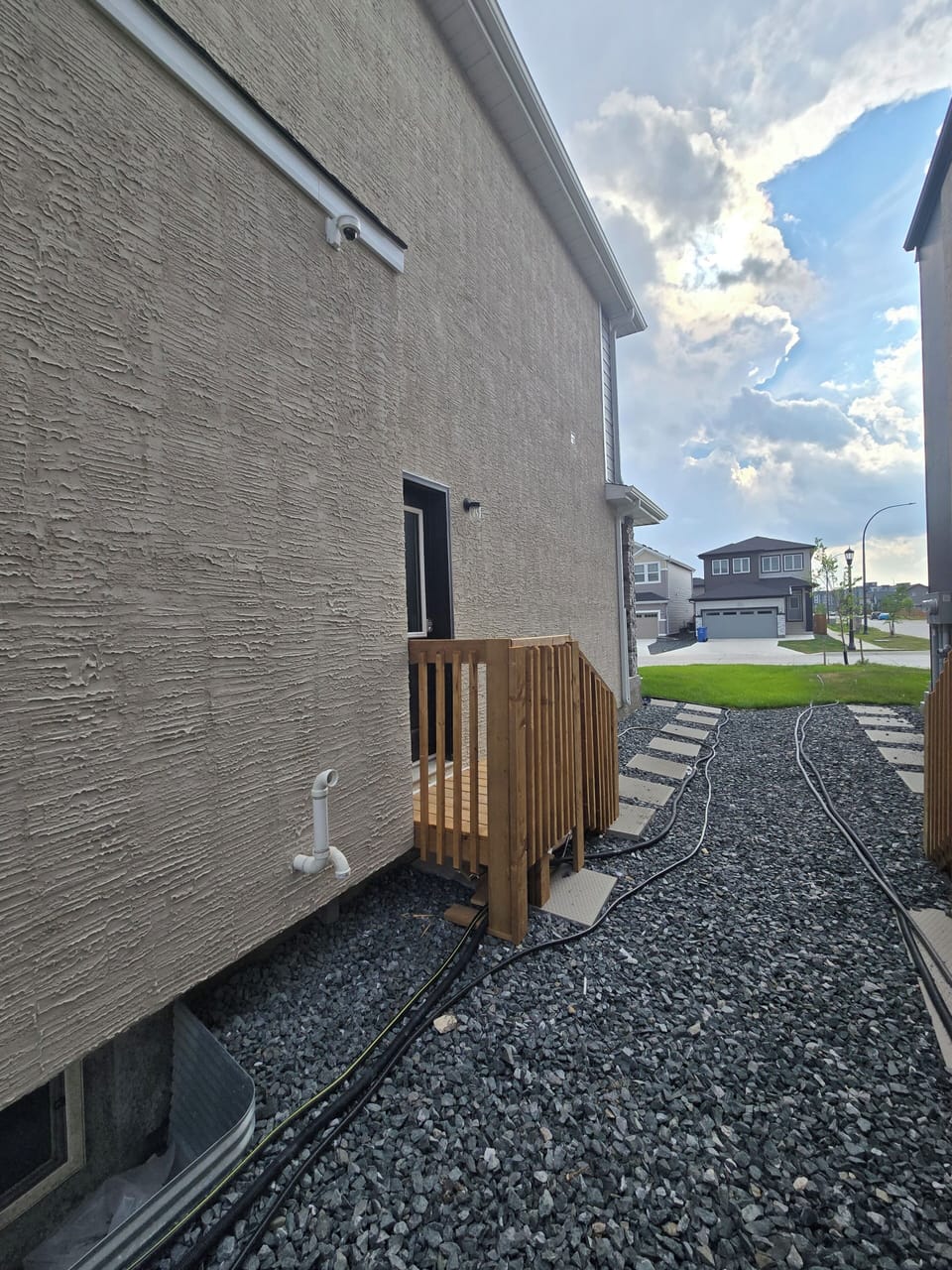 Side entrance.