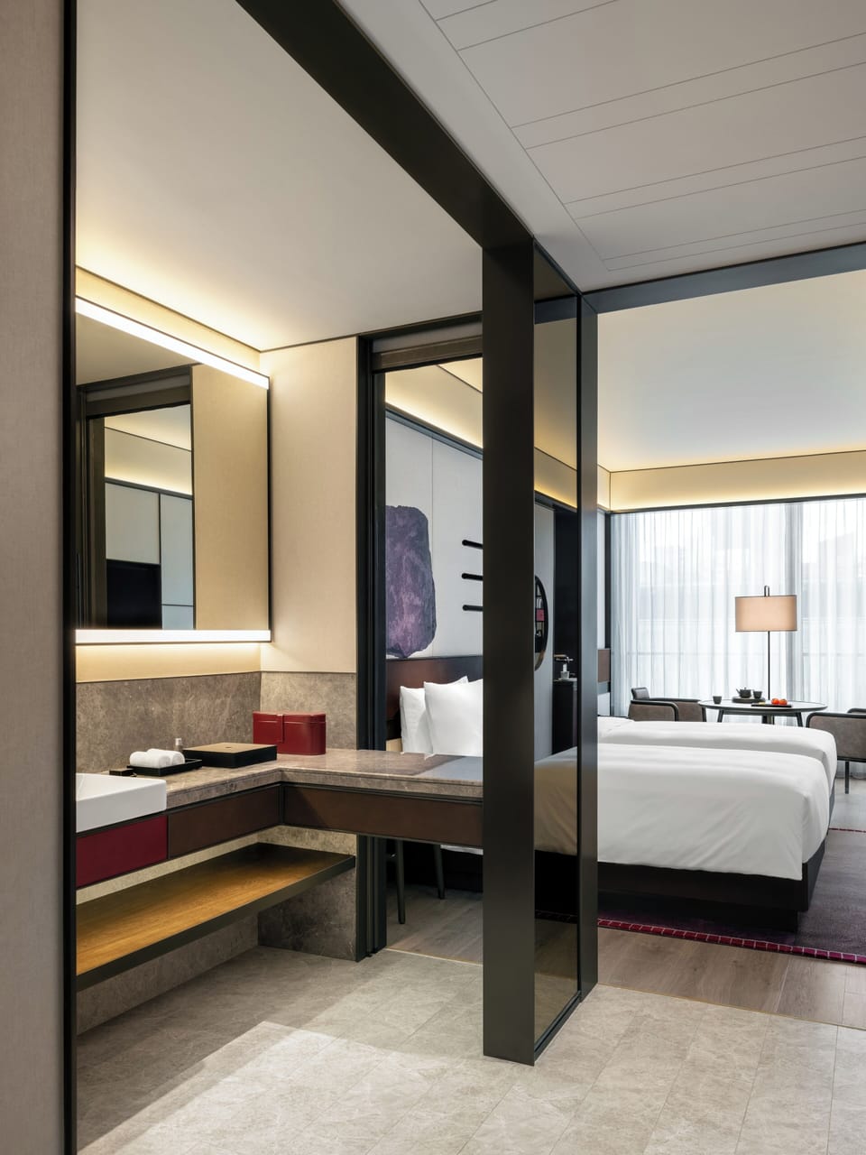 Classic Twin Room, Multiple Beds, Non Smoking, City View | Premium bedding, down comforters, memory foam beds, free minibar