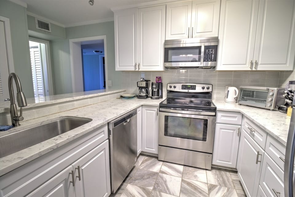 Fully-equipped kitchen for all your cooking needs