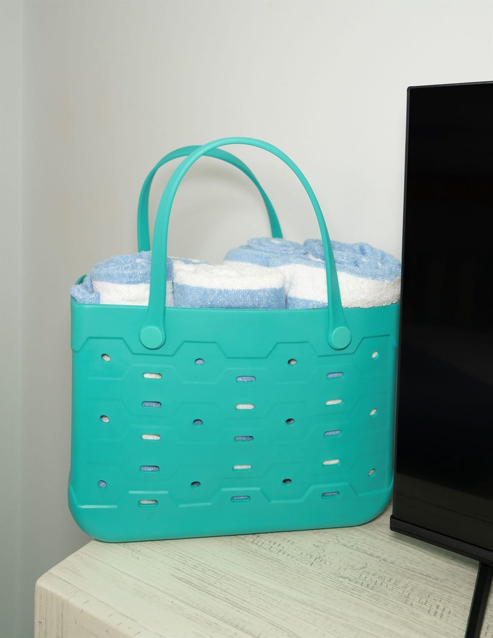 Heading to the pool or beach? Your fresh beach towels are ready to grab and go—no packing, no stress.