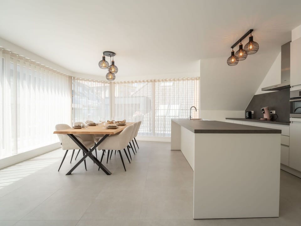 Furniture, Interior Design, Flooring, Wall, Floor, Wood, Light Fixture, Ceiling, Kitchen, Chair