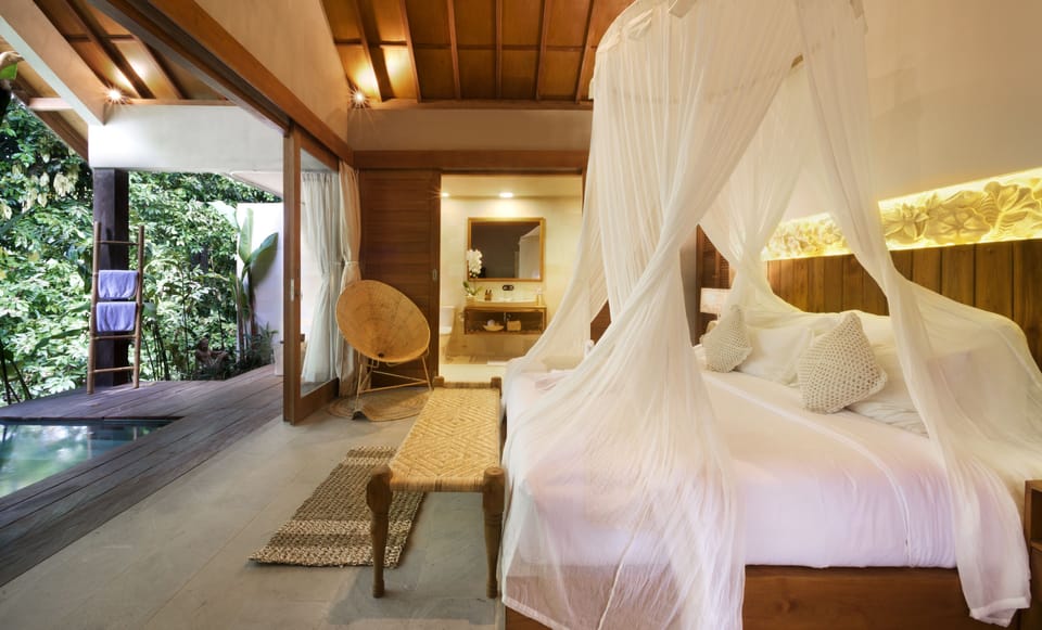 One Bedroom Villa with Private Pool and Bathtub (Free Yoga Session) | 1 bedroom, minibar, in-room safe, iron/ironing board