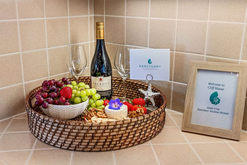 Wine and Cheese to Welcome You! Just Add Fruit and Nuts!