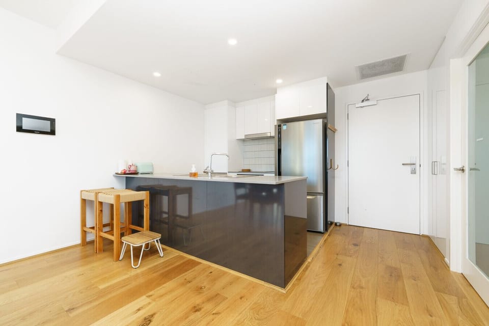 Bright, modern kitchen with everything you need for a comfortable stay.