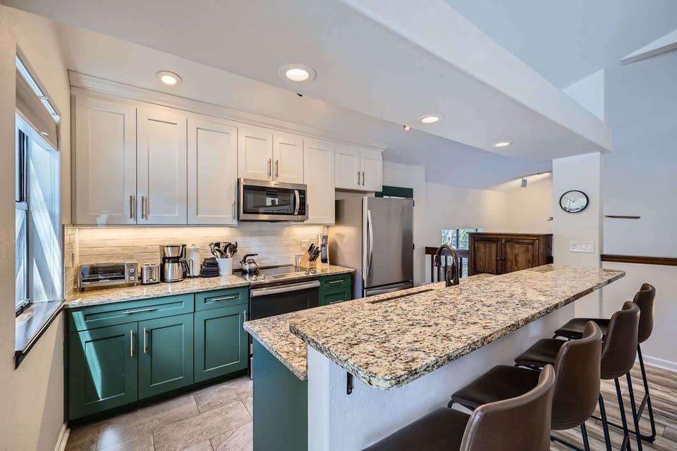 Cook up hot meals in this fully equipped kitchen!