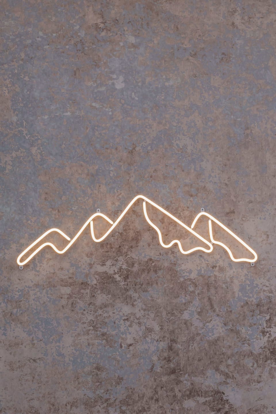 A wall art piece with an abstract neon design on a textured background. Modern decor ideal for adding character to any room.