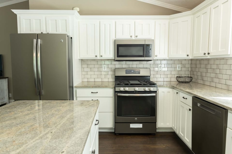 Renovated kitchen with newer stainless appliances