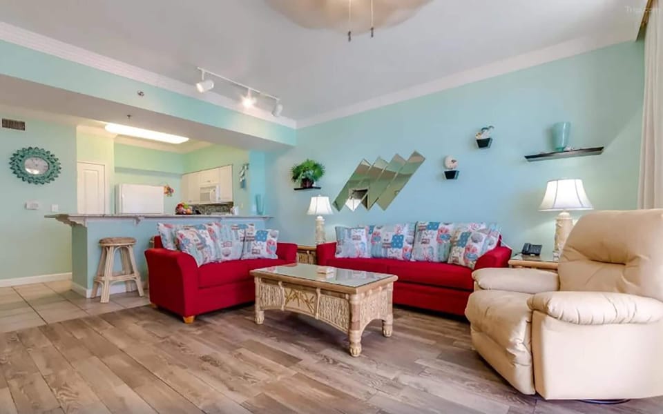 Condo, 1 King Bed with Sofa bed (Shores of Panama 816) | Living area