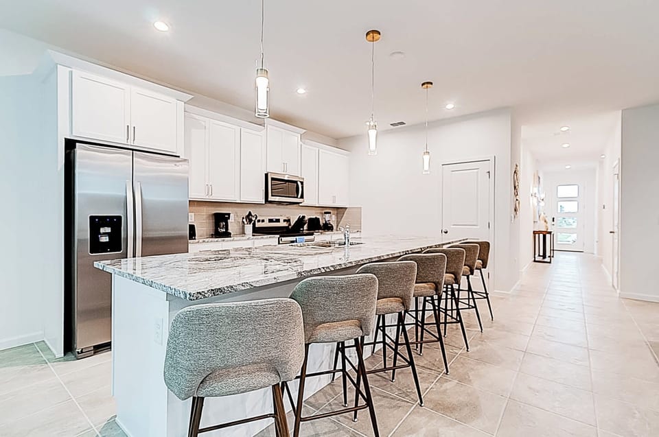 Kitchen with stainless appliances