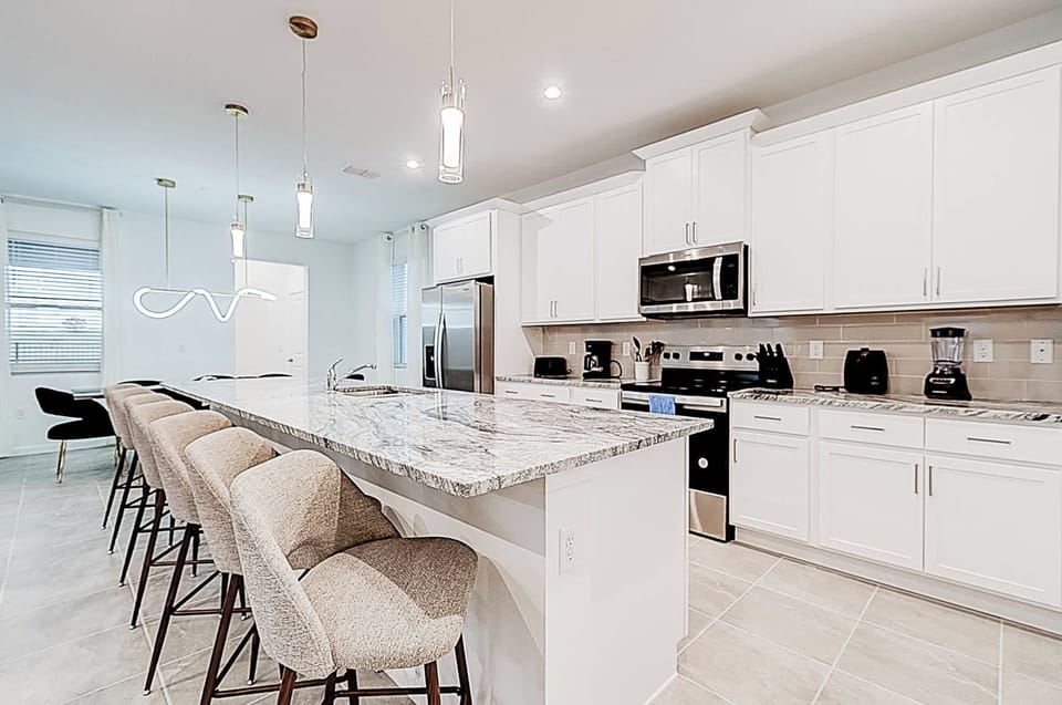 Kitchen with island seating