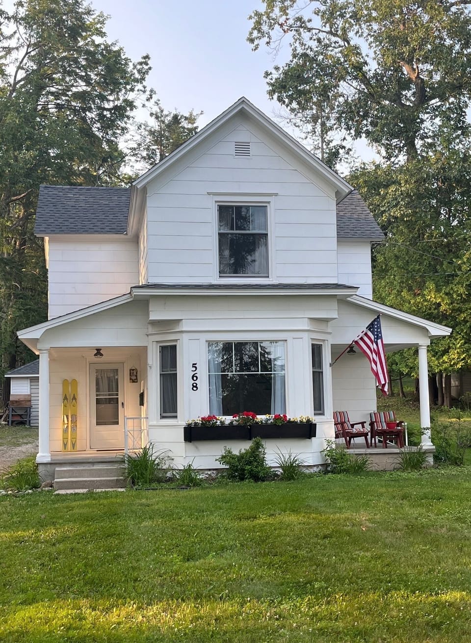Front of home facing Tunnel of Trees.