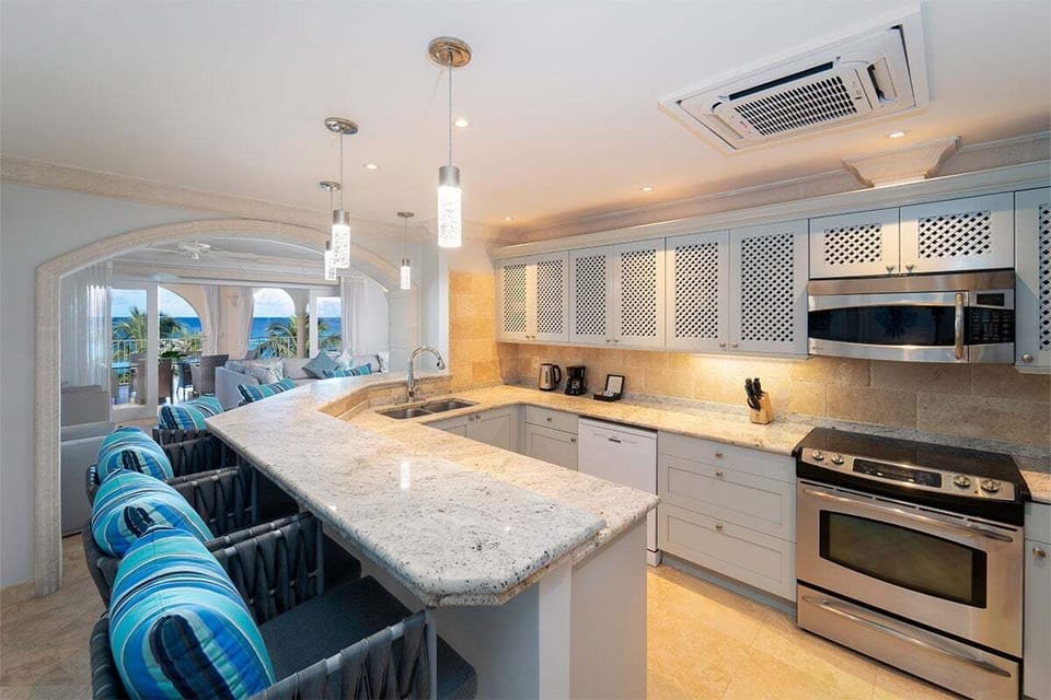Newly upgraded open-plan kitchen