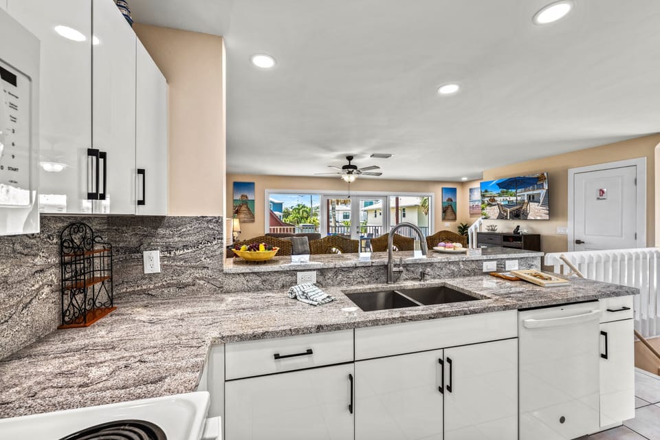 Spacious countertops for easy meal prep.