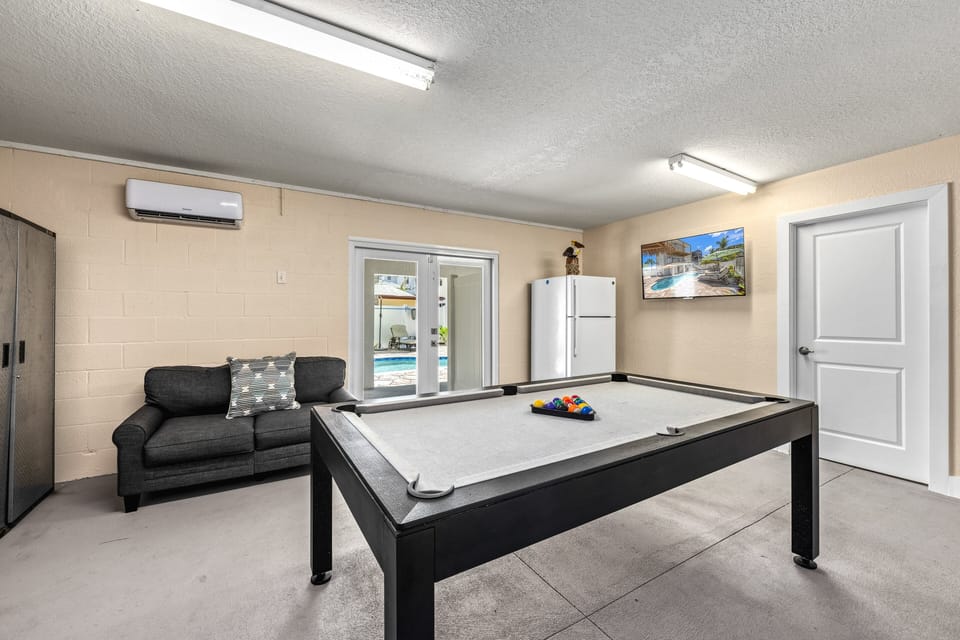 Billiard room adds extra entertainment to your stay.