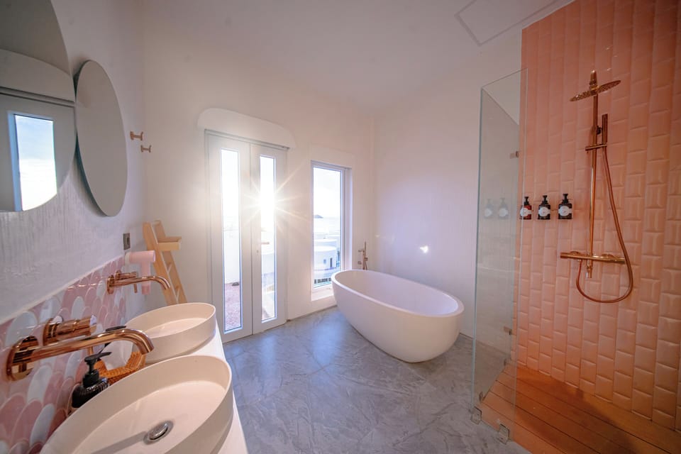 Hair dryer, bathrobes, slippers, bidet