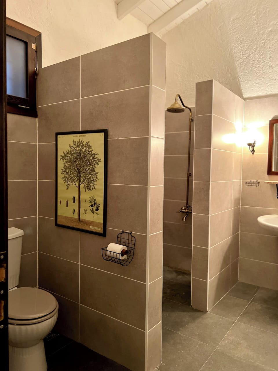 Luxury Quadruple Room, Balcony, Hill View | Bathroom | Shower, hydromassage showerhead, hair dryer, slippers