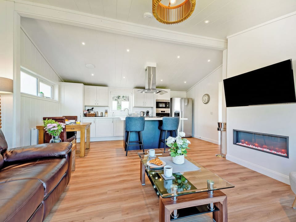 Open plan living space | Glencoe Luxury Lodge, Erskine