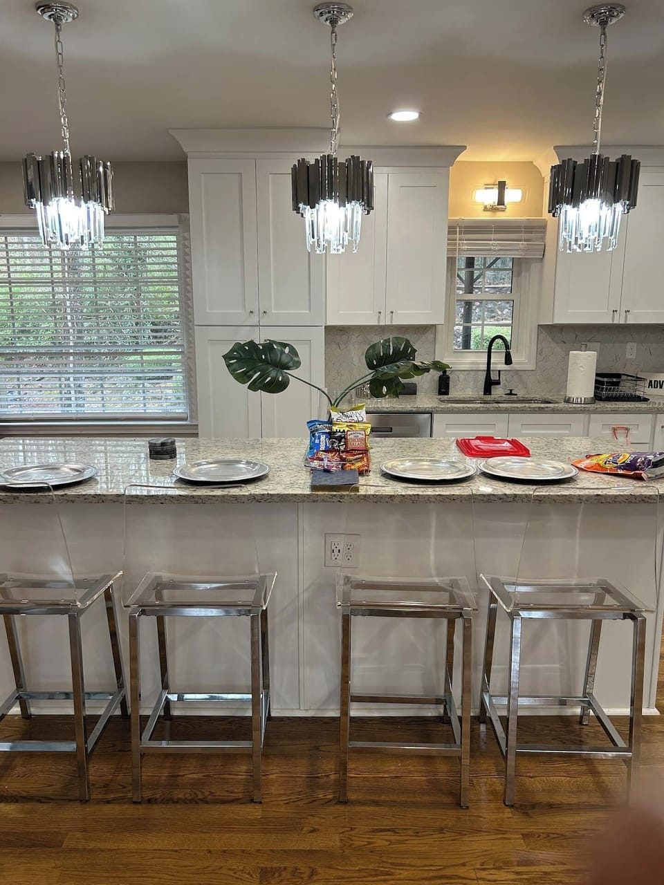 Feel at home in this bright and functional kitchen.