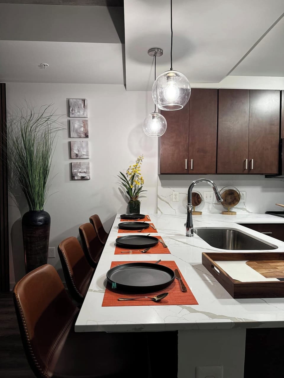Enjoy a meal or morning coffee in this cozy dining spot.