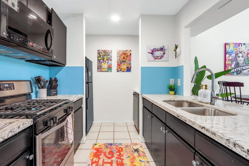 Galley style kitchen