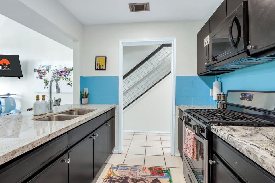 Stocked with all appliances need for cooking