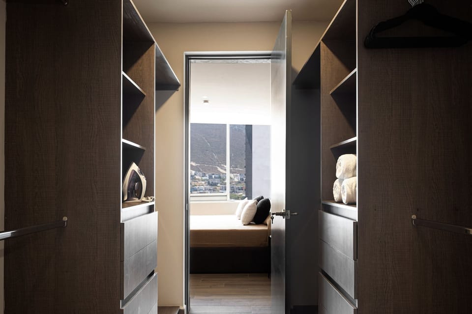 Plenty of closet space to unpack comfortably.