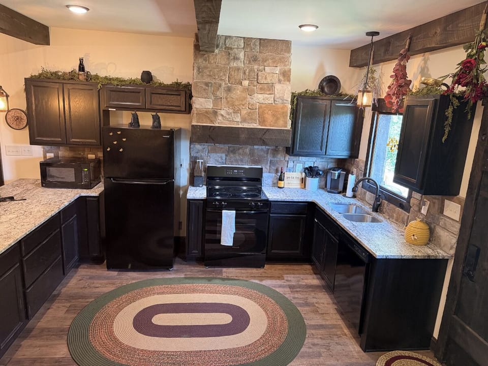 Fridge and stove