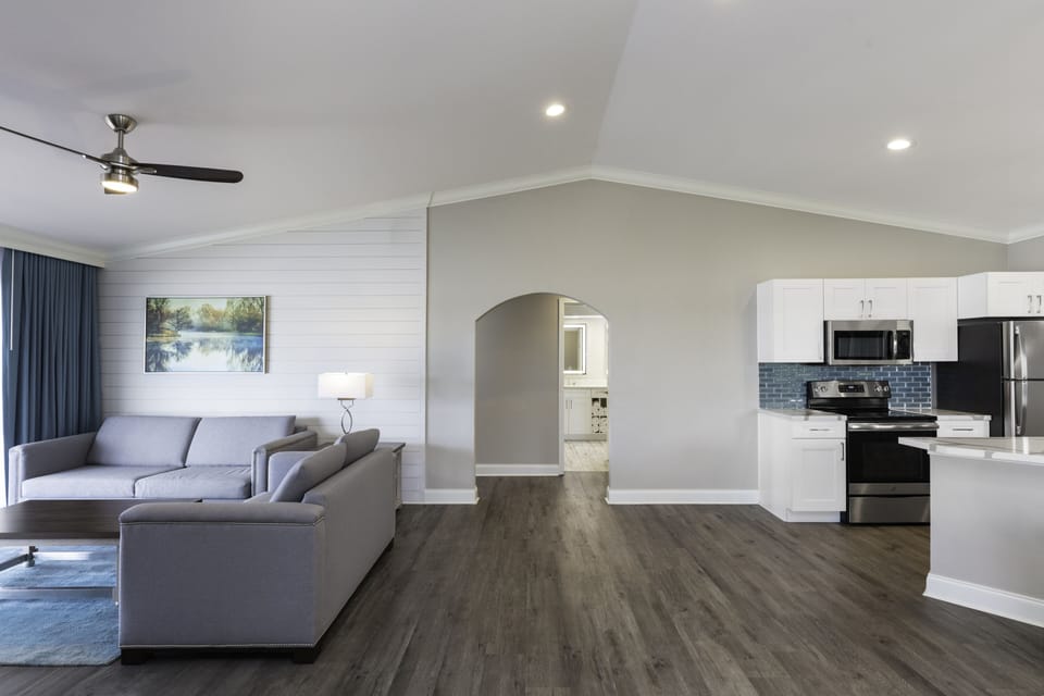 Villa, 2 Bedrooms, Lake View | Living area | 55-inch LED TV with cable channels, TV, table tennis