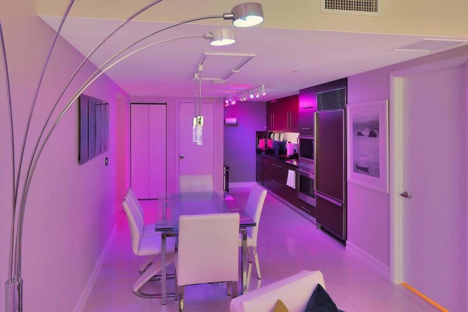 Chic dining space, perfect for a quiet meal, remote work, or a cozy breakfast.