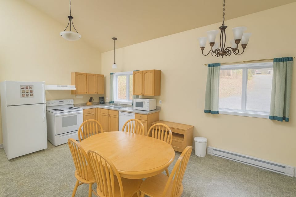 Premium Cottage, 3 Bedrooms, Kitchen, Lake View | Private kitchen | Fridge, microwave, oven, stovetop