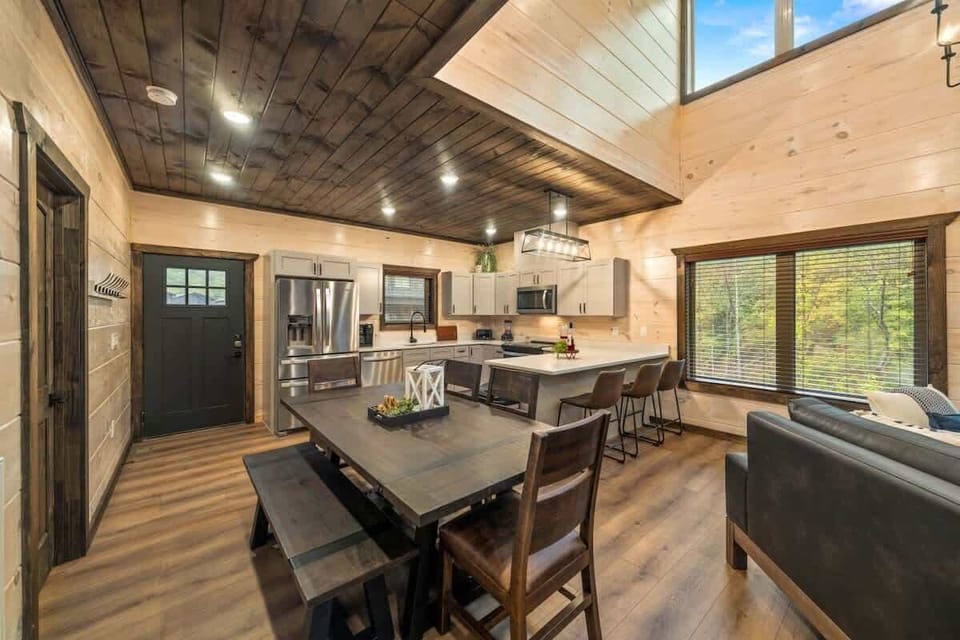 Dining area located on the main level next to the kitchen.